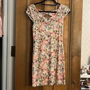 Lace Free People Body Con Floral Dress